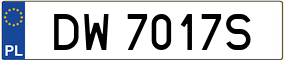 Truck License Plate